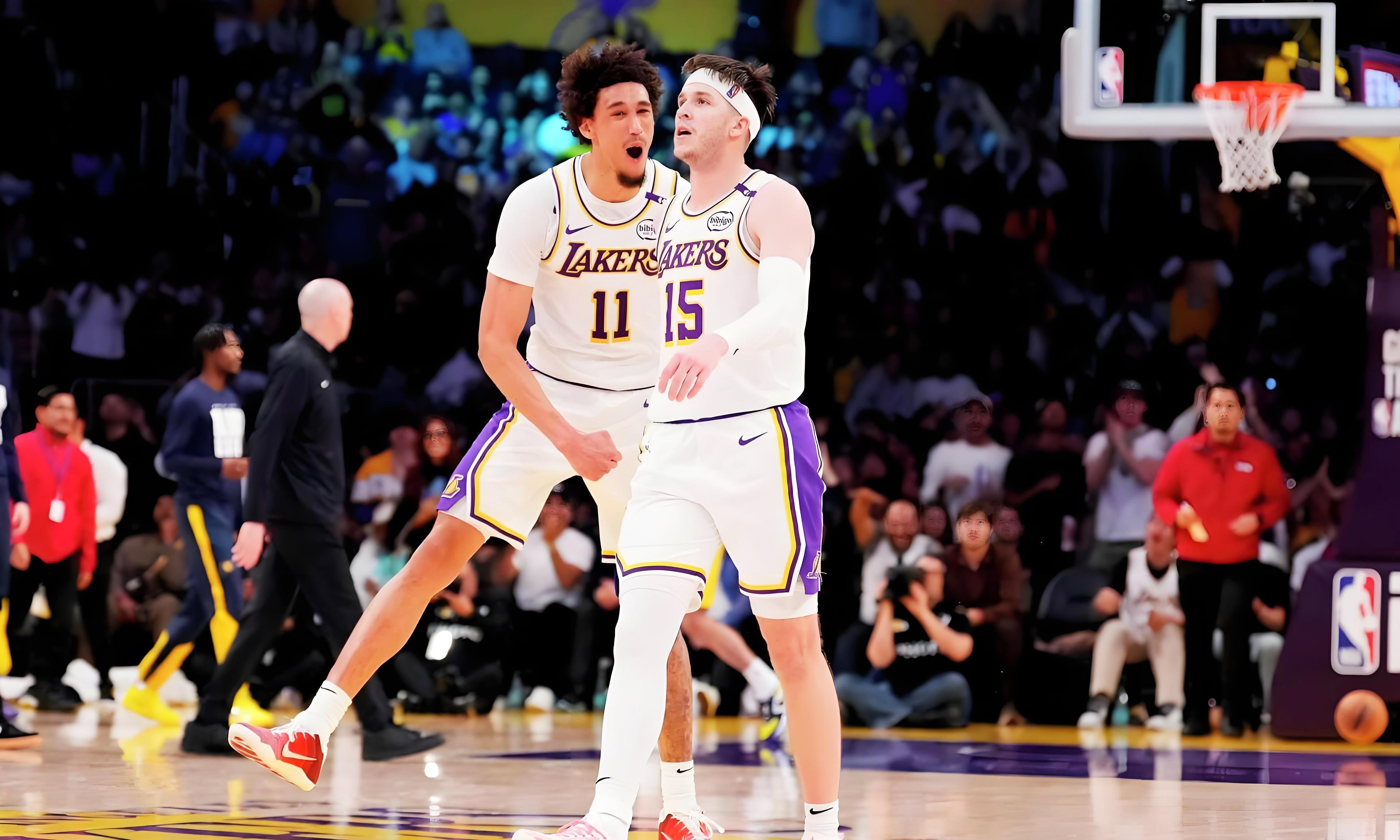 湖人大胜篮网继续取得胜利